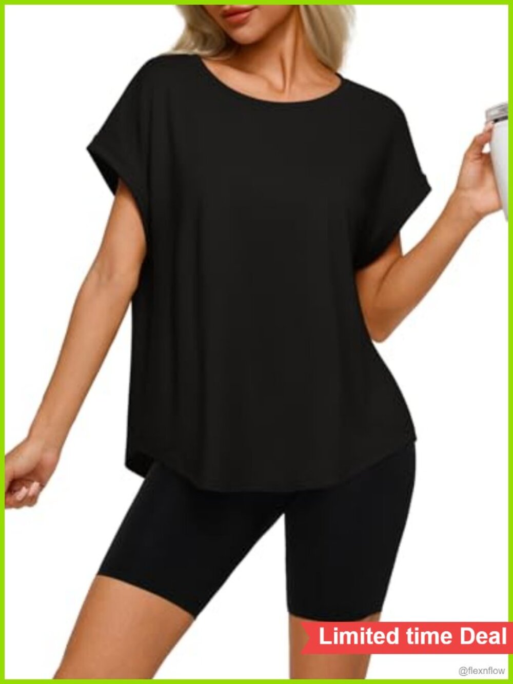 Women's Oversized T Shirt Loose Fit Short Sleeve Casual Lounge Tee